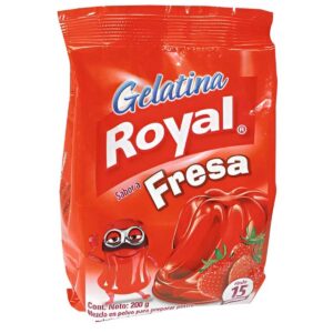 ROYAL - JELLY POWER STRAWERRY / GELATINA EN POLVO ROYAL FREZA 200GR 1 X 24